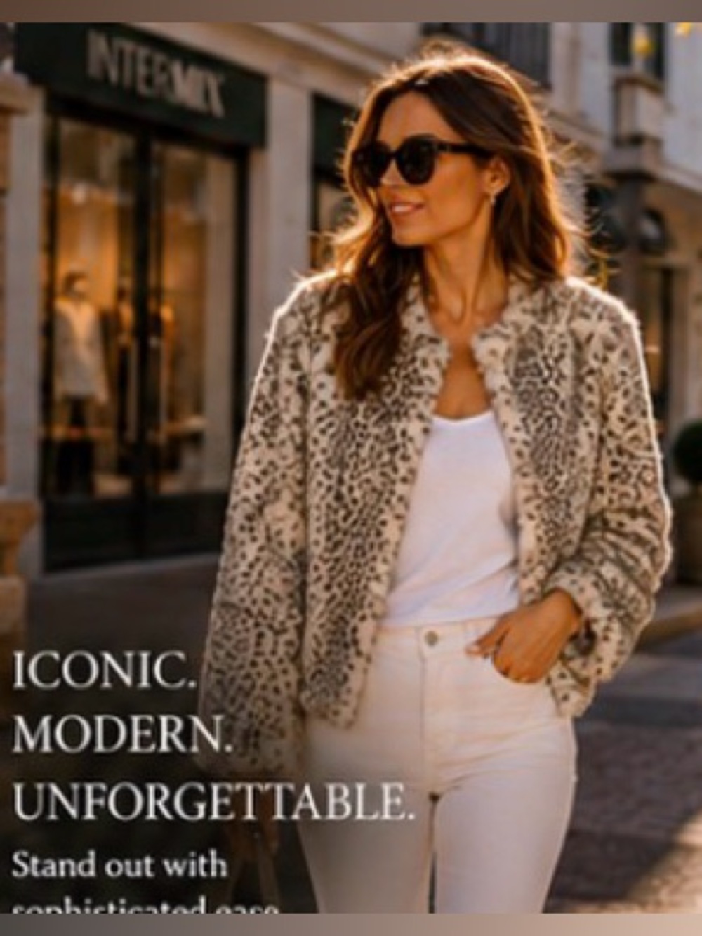 Cupcakes & Cashmere Faux Fur Leopard Bomber Jacket | Luxe Animal Print Cozy Glam